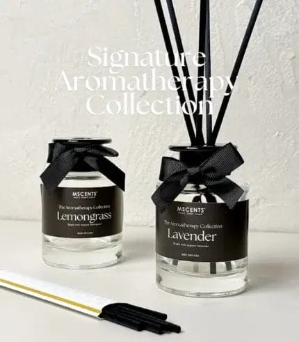 MScents Signature Aromatherapy Collection Reed Diffuser With Title