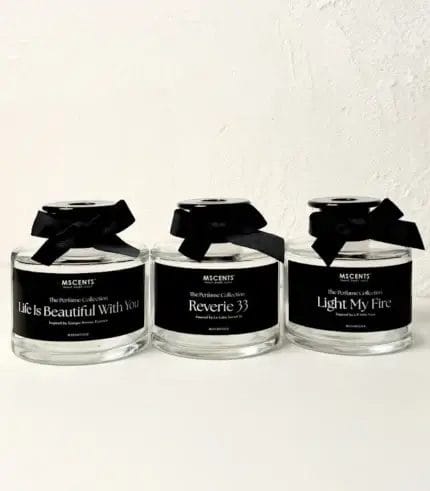 MScents Luxury Perfume Collection Reed Diffuser 3 Bottles