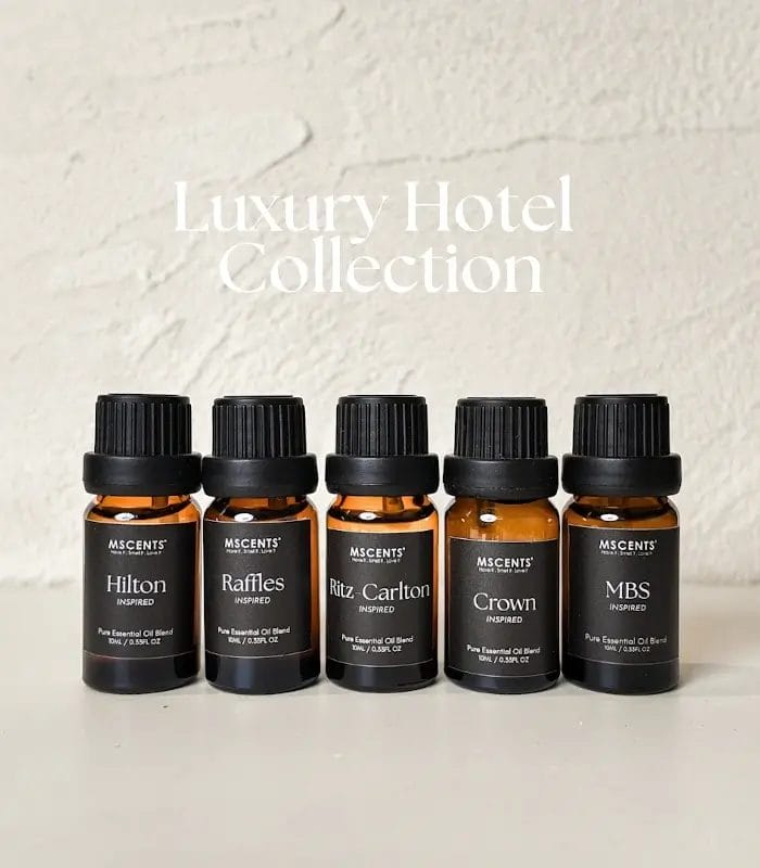 MScents Luxury Hotel Collection Pure Essential Oil Bottles With Title Luxury Hotel Collection Pure Essential Oil - Image 1