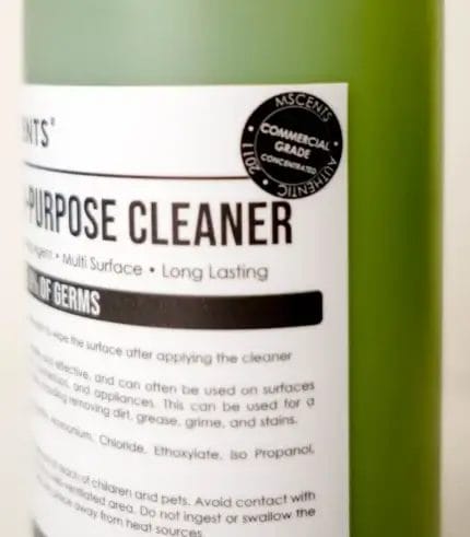 MScents Multi-Purpose Cleaner Commercial Grade Label Shot