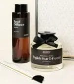 MScents Perfume Collection English Pear Reed Diffuser + Refill Close Up