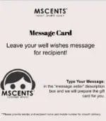 MScents Hamper Message Card Information