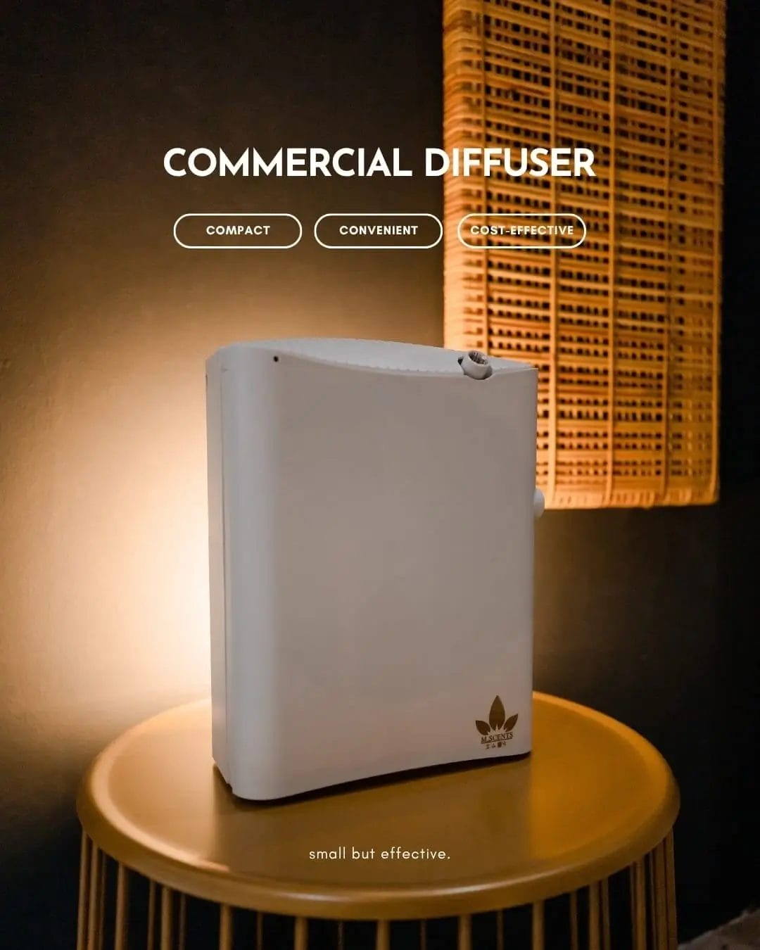 MScents commercial diffuser in ambient room setting